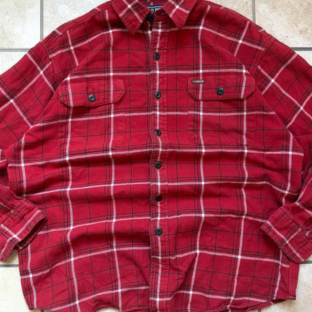 Polo Sport by Ralph Lauren Red Sportsman Long Sleeve Dress Shirt - Size L